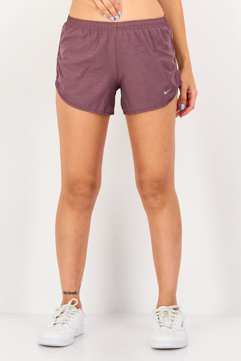 Nike Women Dri-Fit Running Shorts, Mauve - Image 1